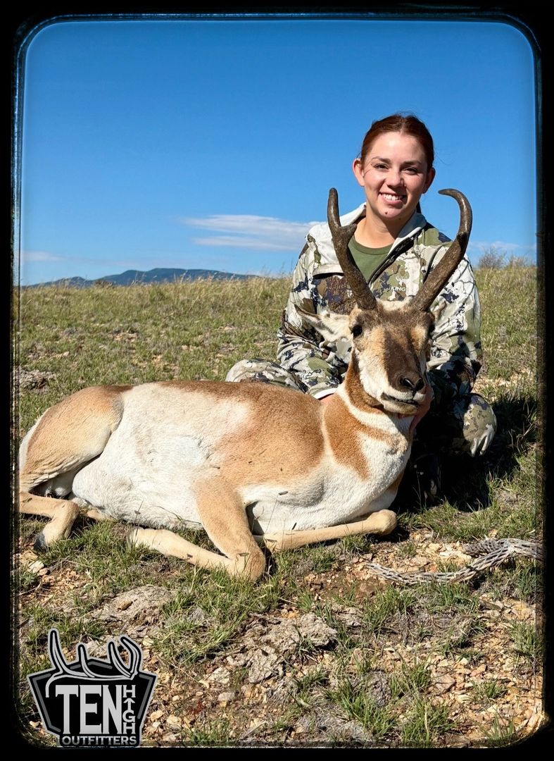 Antelope taken on a guided New Mexico hunt with Ten High Outfitters